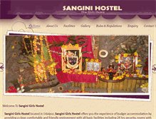 Tablet Screenshot of hostelsanginiudaipur.com
